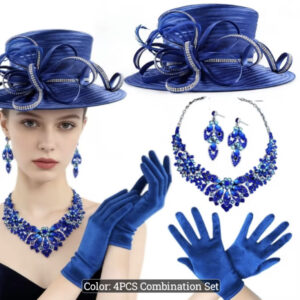 Church Hat + Gloves & Jewelry