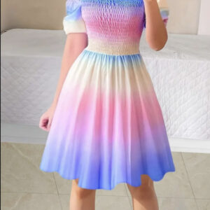 Rainbow dress (size 10-12)
