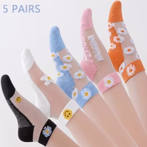 Print Transparent Ankle Socks – 5 Pair Set” a334ba97 ea90 4eeb 8cf2 0eaa4a184c4f